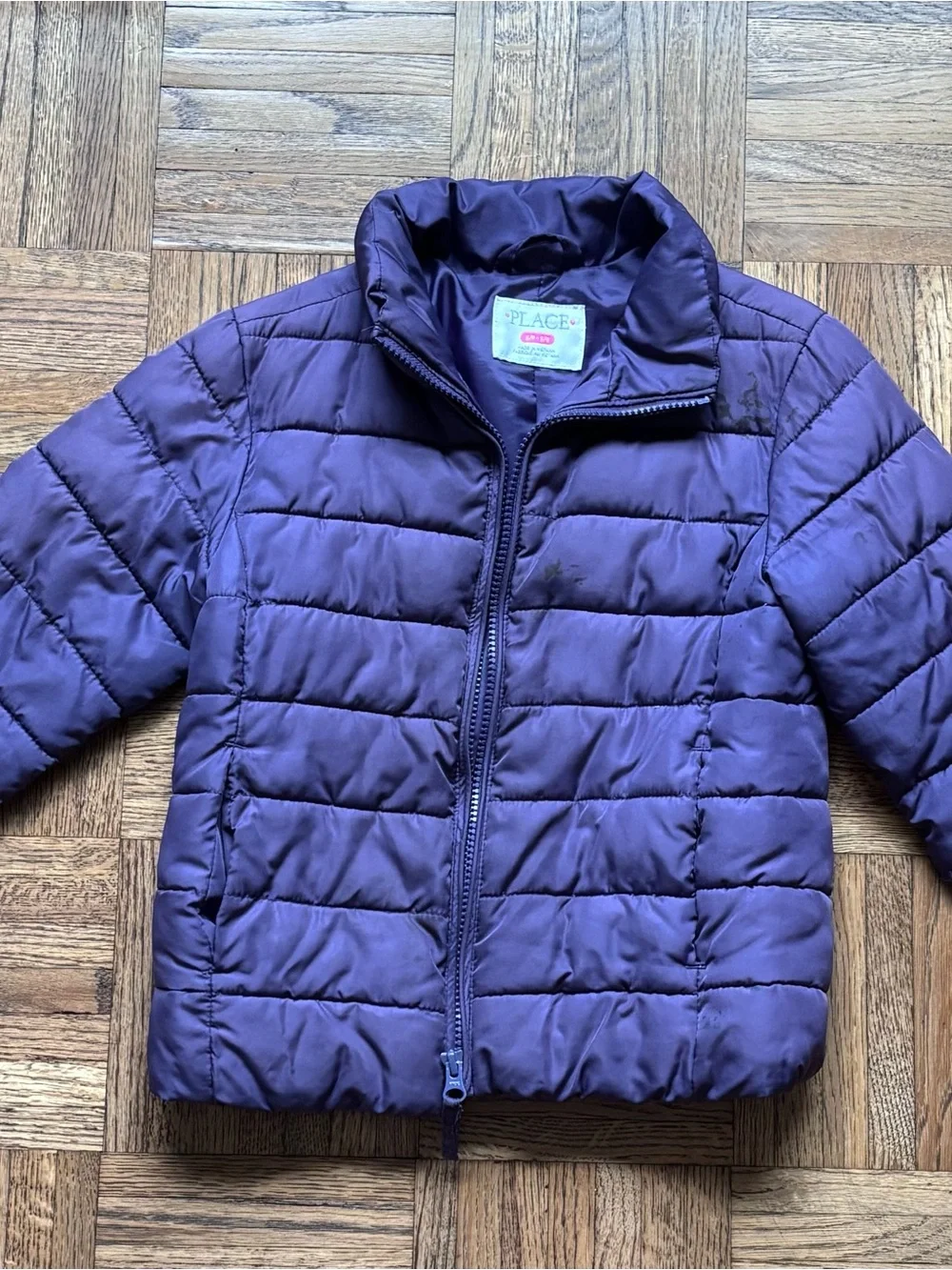 The Children's Place Quilted Puffer Jacket in Purple